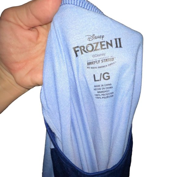 Briefly Stated Disney Frozen Movie Womens Pajamas L Fleece Christmas Holiday - Picture 4 of 10